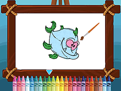 Angry Fish Coloring