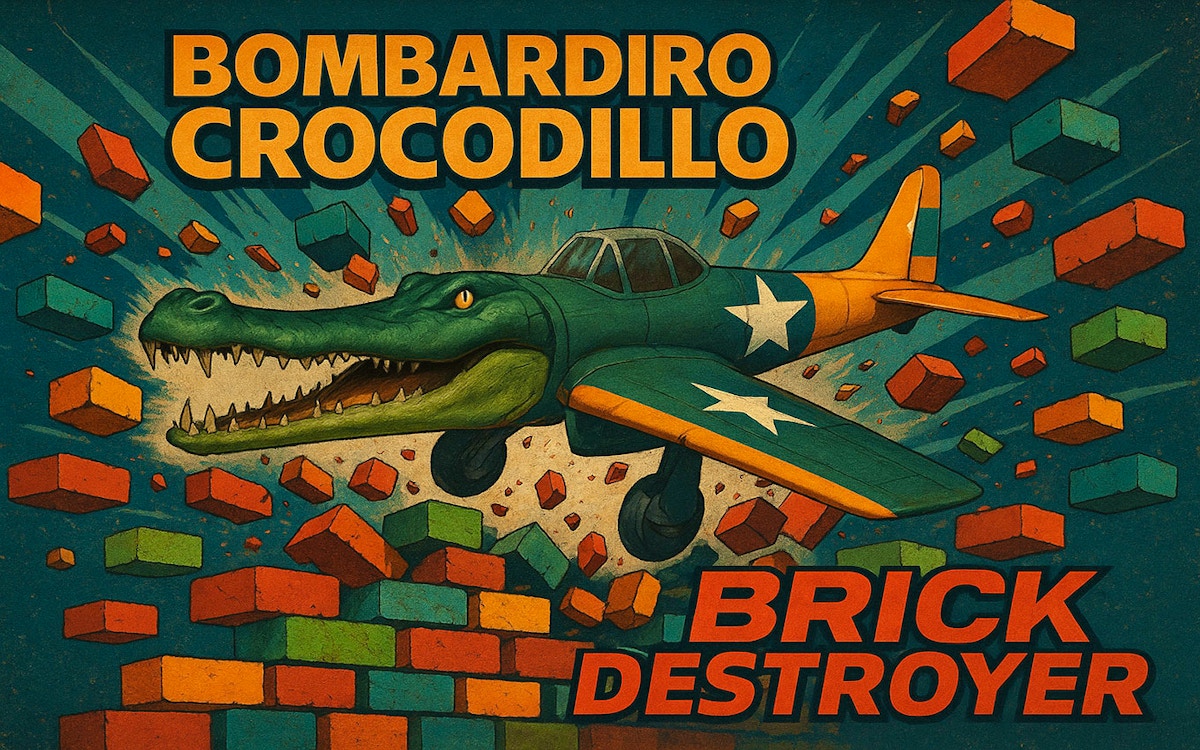 Bombardiro Crocodillo Brick Destroyer