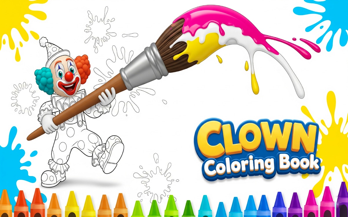 Clown Coloring Book