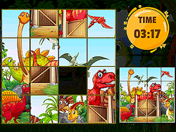 Dino Sliding Puzzles