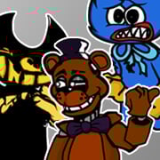 FNF Roasted but Freddy, Bendy, vs Huggy Wuggy