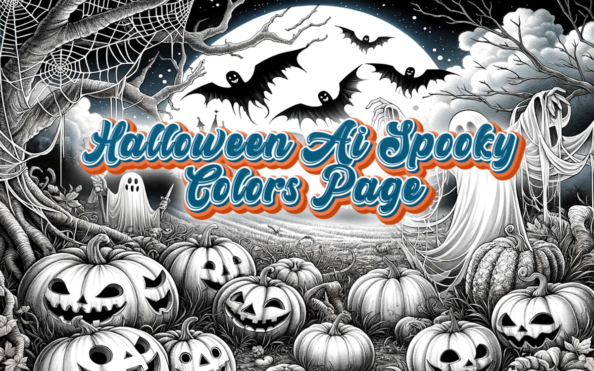 Halloween Ai Spooky Colors Page