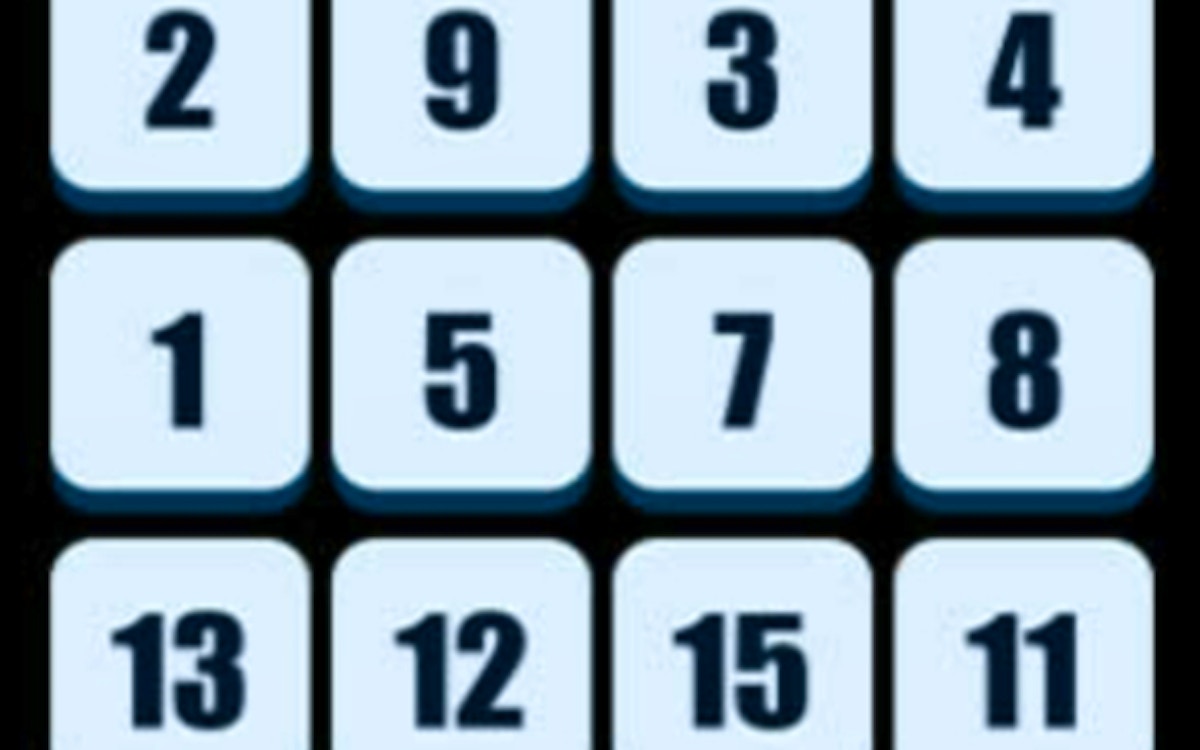Numbers Sliding Puzzle