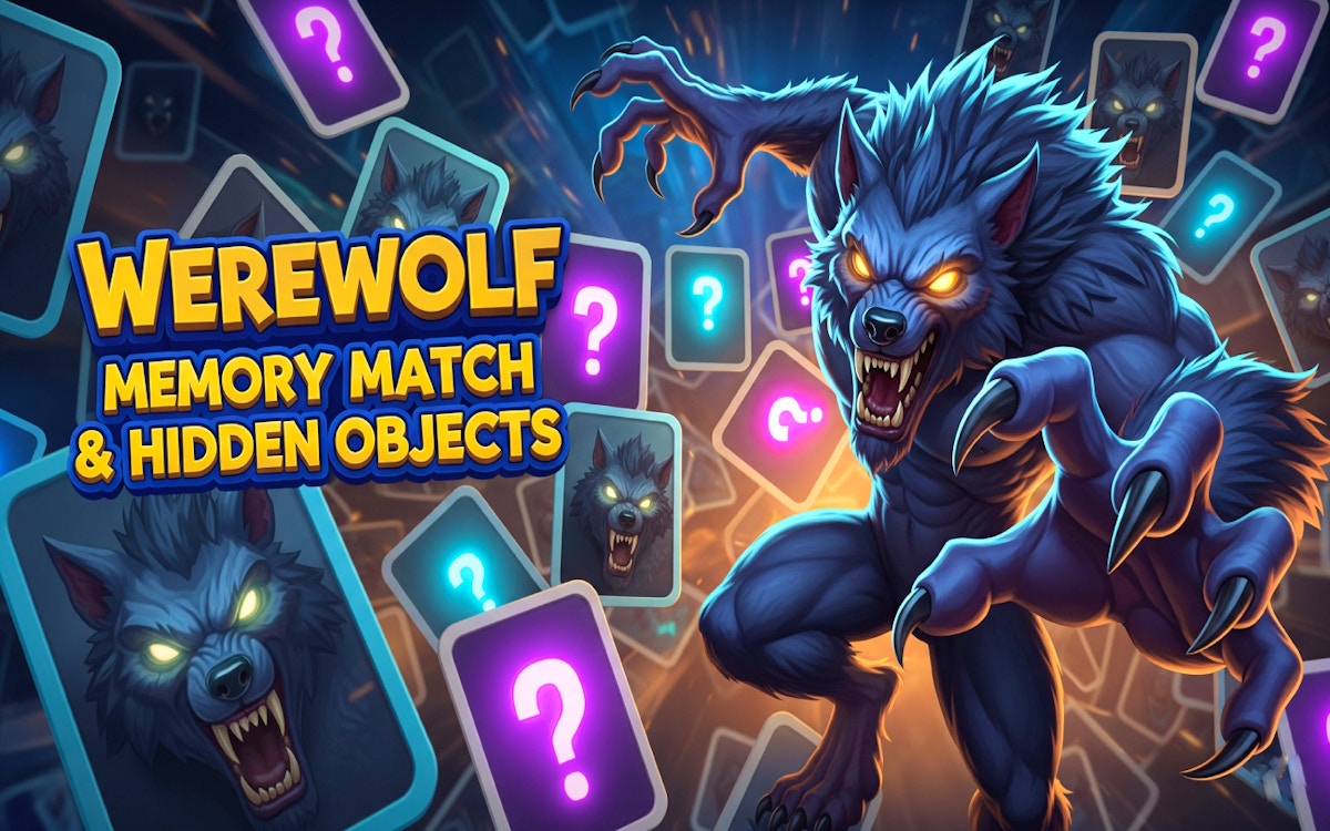 Werewolf Memory Match & Hidden Objects
